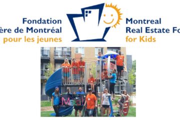 Module de jeux offert par la Fondation immobilière de Montréal pour les jeunes