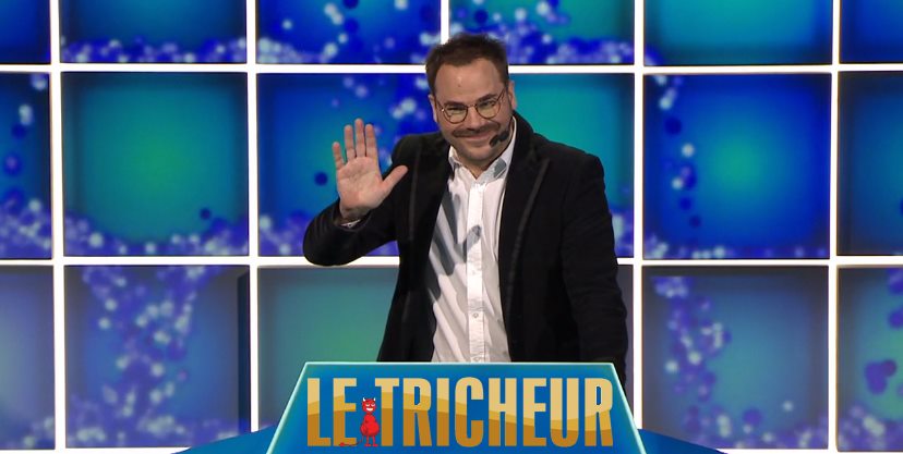 Photo de Sébastien Huberdeau participant au jeux télévisé Le Tricheur