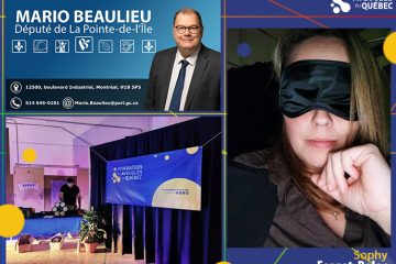 Description de l'image: Montage visuel de 3 photos dont monsieur Mario Beaulieu et Sophy Forget-Belec.