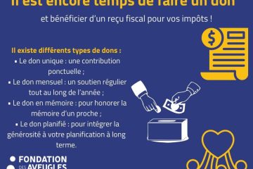 montage photo qui explique qu'un don est encore possible pour bénéficier un reçu fiscal